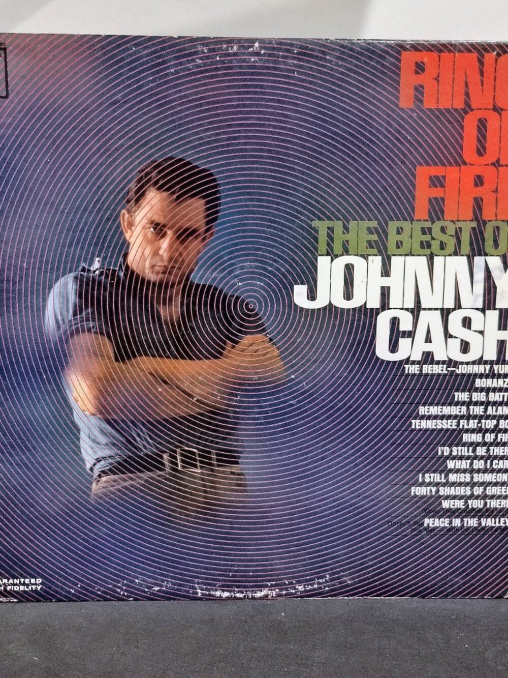 Vintage 1963 Johnny Cash Ring Of Fire Vinyl Record Mono LP CL 2053 Columbia